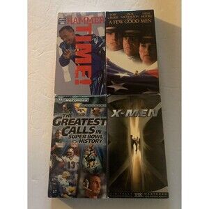 vhs tapes lot of 4 x-men,the greatest calls,a few good men,mc hammer time